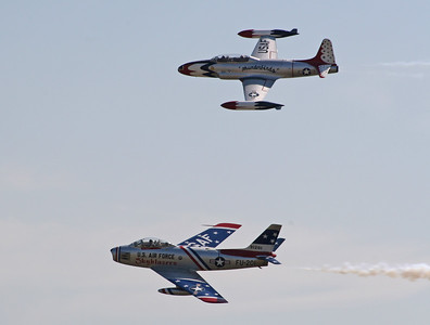 > F-86 Sabre and F-80 Shooting Star